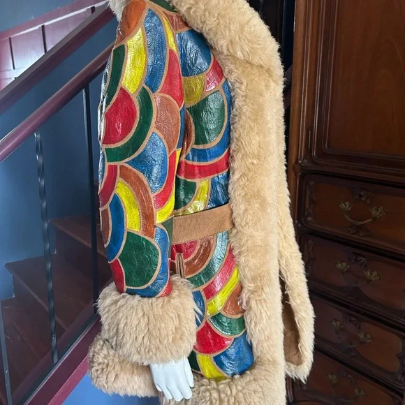 1970s hand painted Penny lane coat - Picture 3 of 9